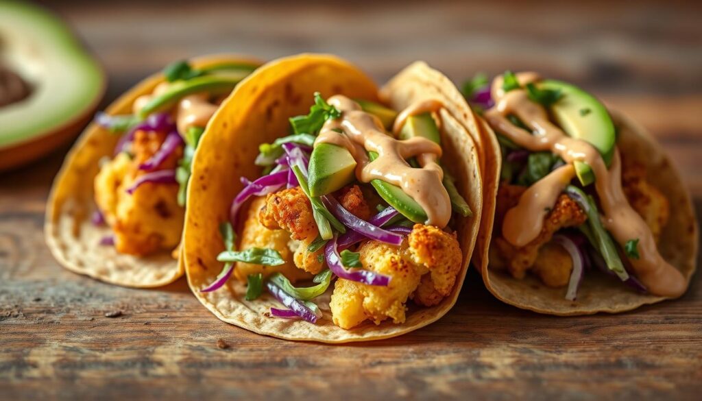 climate-friendly cauliflower tacos